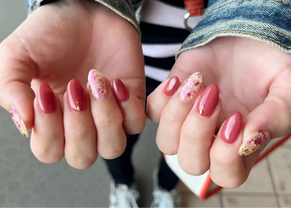 ネイル ピンク ハンドネイル nail salon monailのネイルデザイン