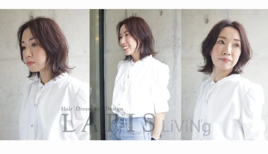 ミディアム 筒井 昭秀のヘアスタイル