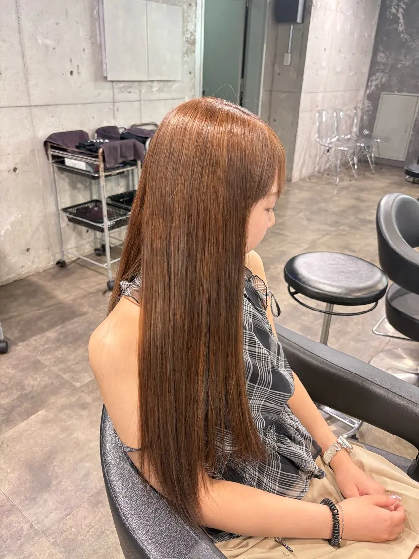 ロング カラー ヘアカラー ハイトーン 横浜💞ミオのヘアスタイル