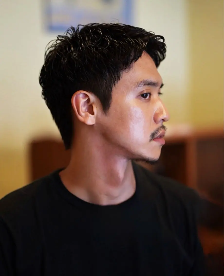 パーマ メンズ メンズショート タチカワユウキのヘアスタイル