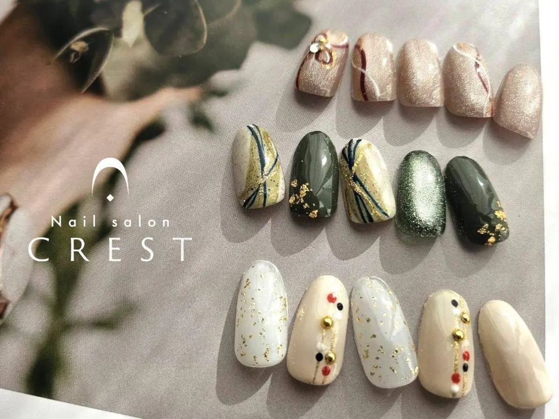 ネイル CREST(天王寺) 吉美 yoshimiのネイルデザイン