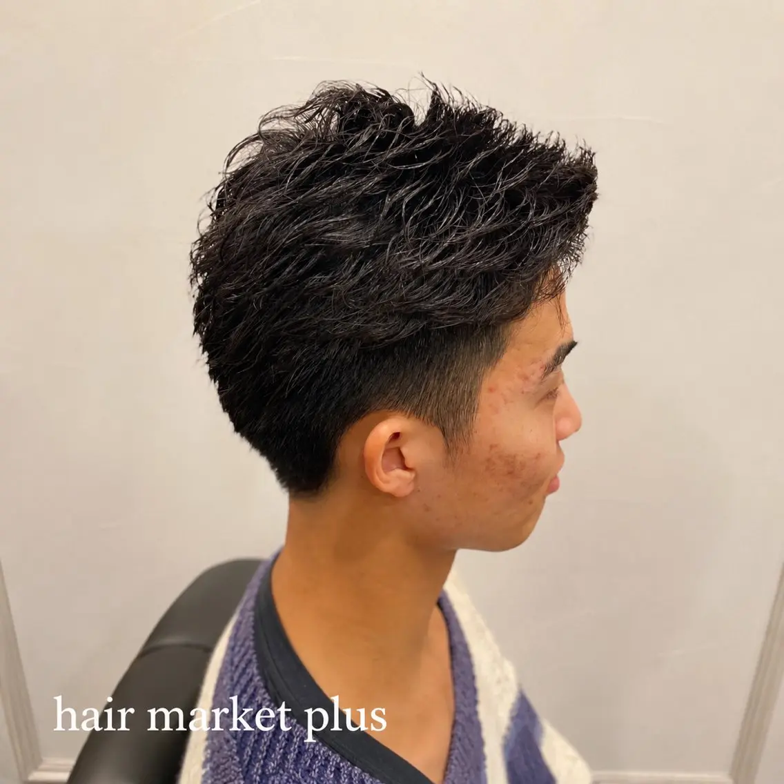 ショート パーマ メンズ メンズパーマ メンズツイストパーマ ツイストパーマ カット パーマ nakata miのヘアスタイル