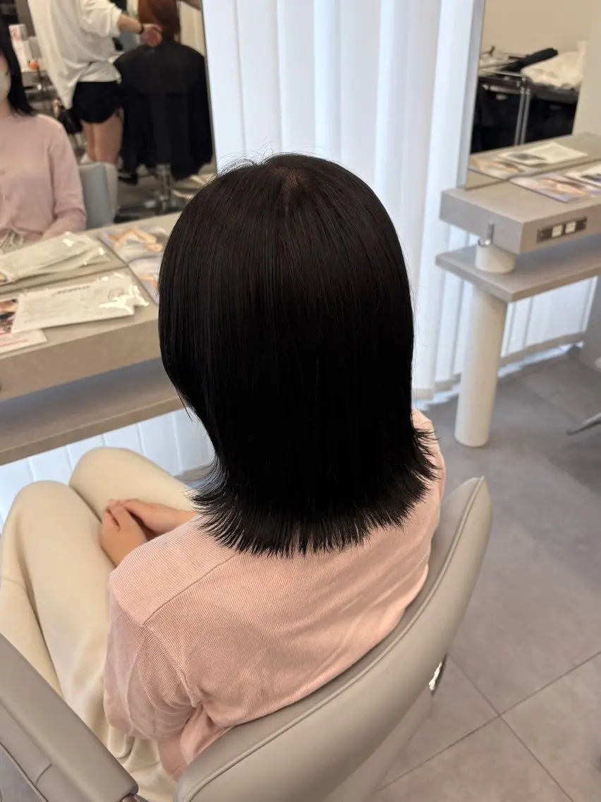 ミディアム カット 🍀透明感ナチュラル カラー🍀じゅんのヘアスタイル