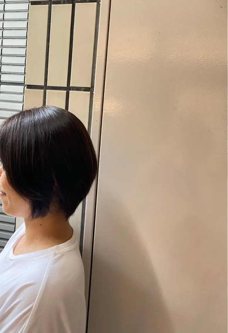 ショート 丸みショート レイヤーカット ショートヘア ボブ/ミディアム/ maikaのヘアスタイル