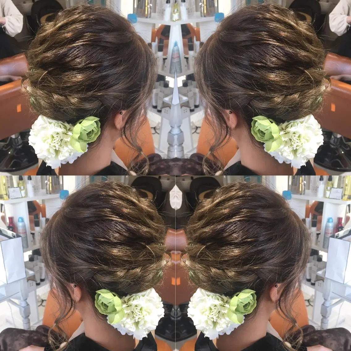 セミロング ヘアアレンジ ヘアセット 中間 将人のヘアスタイル