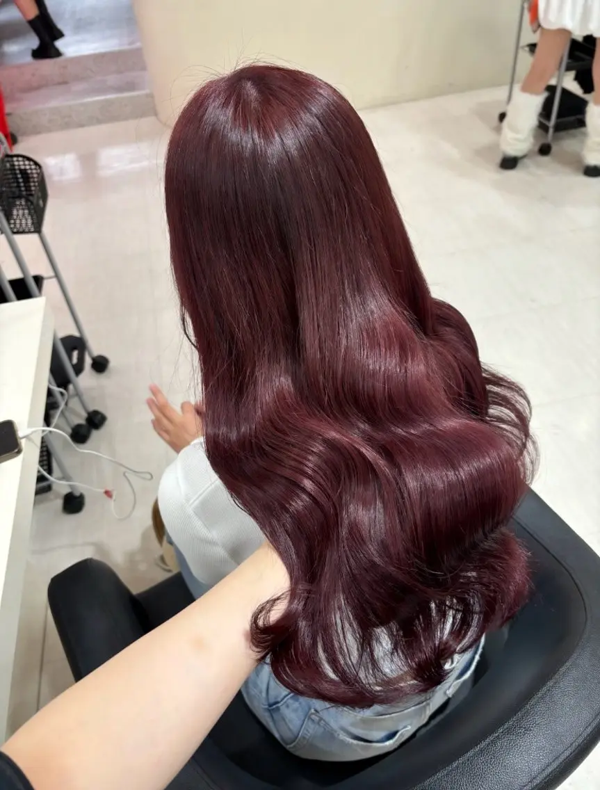 ロング カラー ヘアアレンジ ケアカラー ロング ヘアカラー 🤍韓国暖色ヘアNo .1🤍渋谷/らいるのヘアスタイル