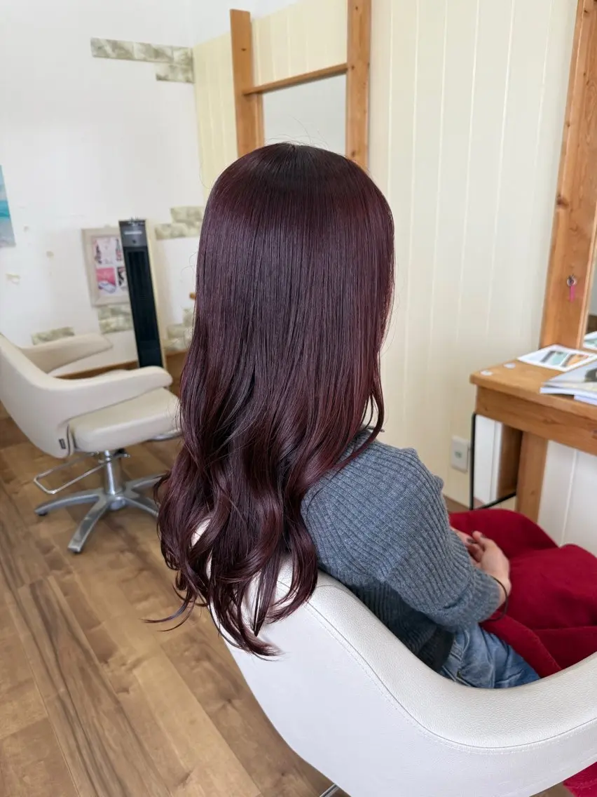 ロング カット Agu hair 木間のヘアスタイル