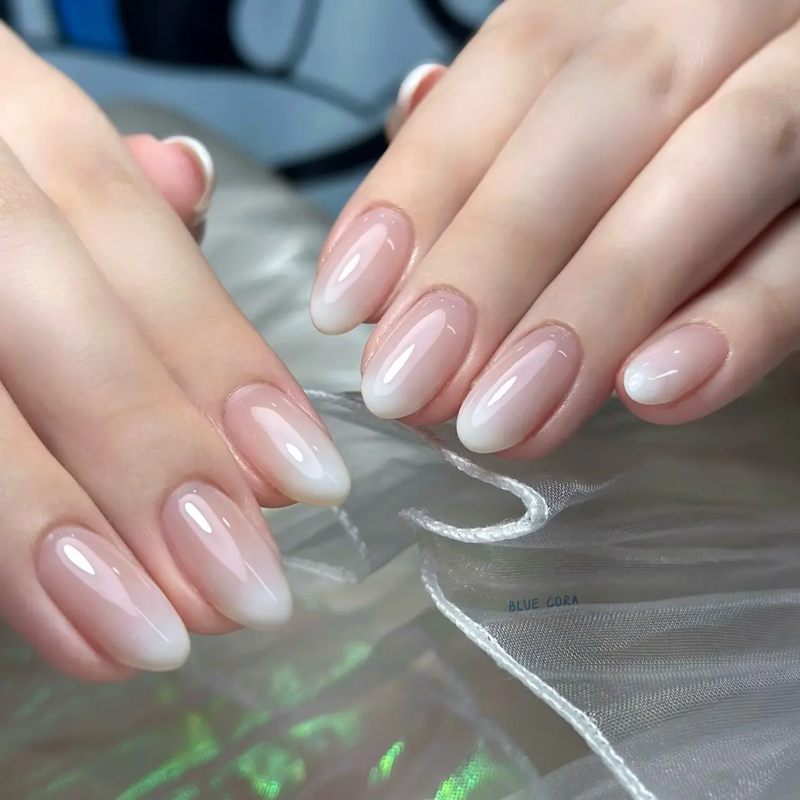 ネイル クリアネイル ハンドネイル ハンドケア BLUE CORAのネイルデザイン