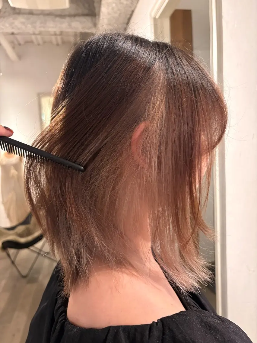 カラー ベージュカラー ヘアカラー 野口 心晴のヘアスタイル