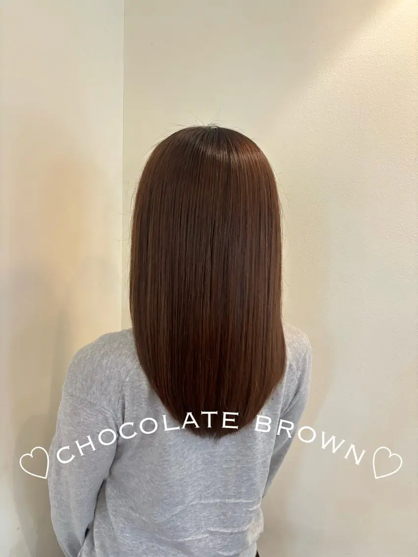 セミロング カラー 黒髪 ケアカラー ダブルカラー カット ヘアカラー トリートメント 🍒桜井 優華🍒のヘアスタイル