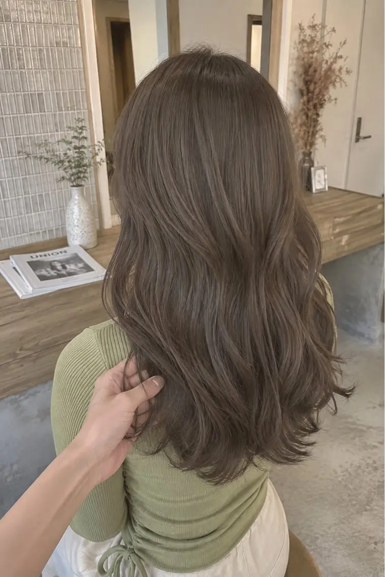 ロング カラー ヘアカラー 韓国×艶ハイトーンが かわいい✨️リオ🍒のヘアスタイル