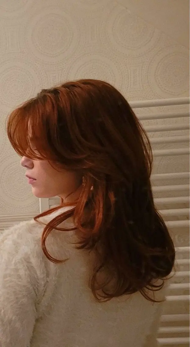 セミロング カラー ヘアカラー minami🪷 暖色カラーのヘアスタイル