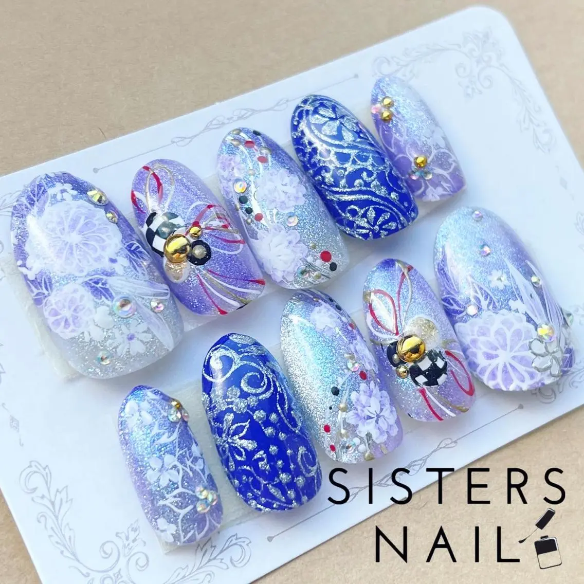 ネイル アートネイル 成人式 sisters nail.fのネイルデザイン