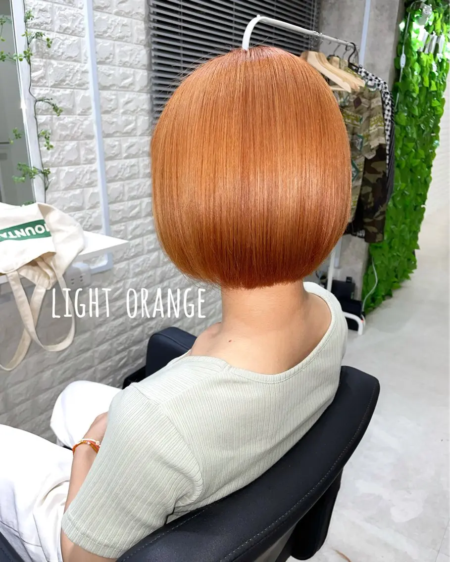 ショート カラー オレンジ ヘアカラー トリートメント にしき さんのヘアスタイル