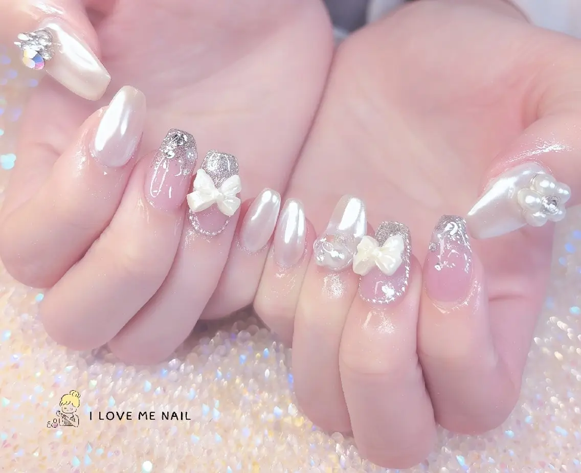 ネイル 長さ出し ジェルネイル 韓国ネイル マグネットネイル ニュアンスネイル ハンドネイル I LOVE ME NAIL.。.:*♡のネイルデザイン