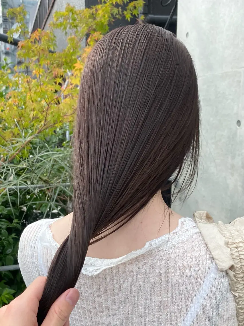 ロング カラー カット ヘアカラー トリートメント 村田 りょうやのヘアスタイル