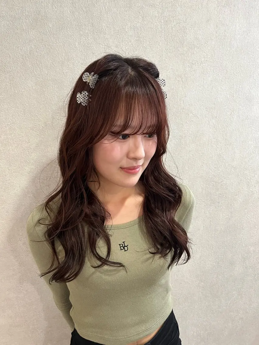 ロング カラー いまい ちひろのヘアスタイル