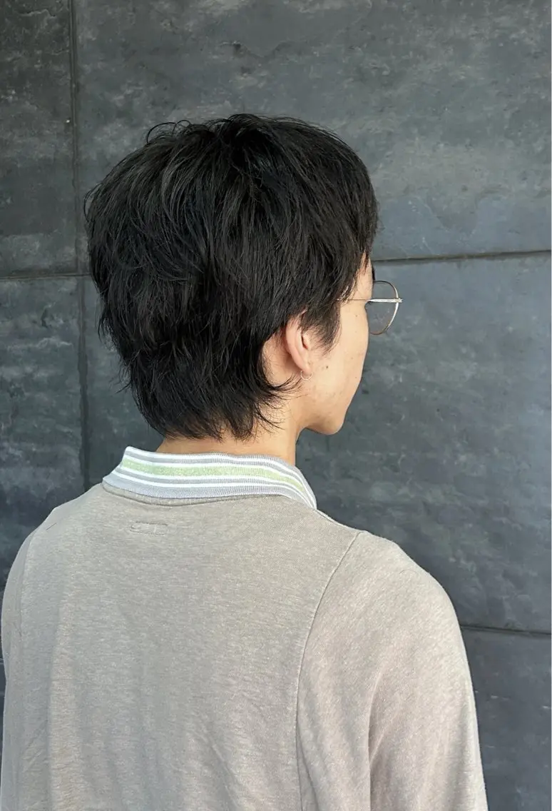 ショート メンズ マレットヘア レイヤーカッ ト/オカザキ ナナミのヘアスタイル