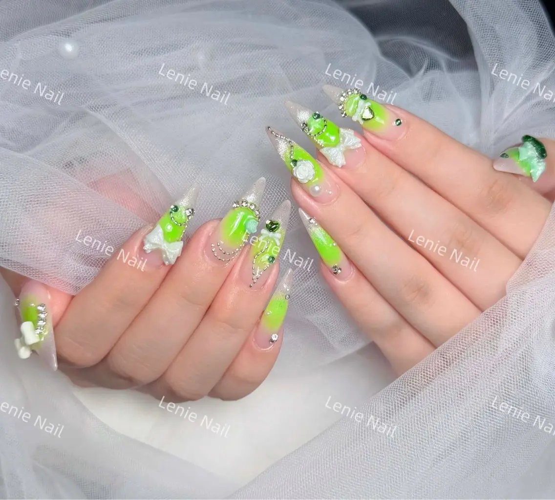 ネイル アートネイル 韓国ネイル 持ち込み ワンホンネイル ハンドネイル Lenie Nail Salonのネイルデザイン