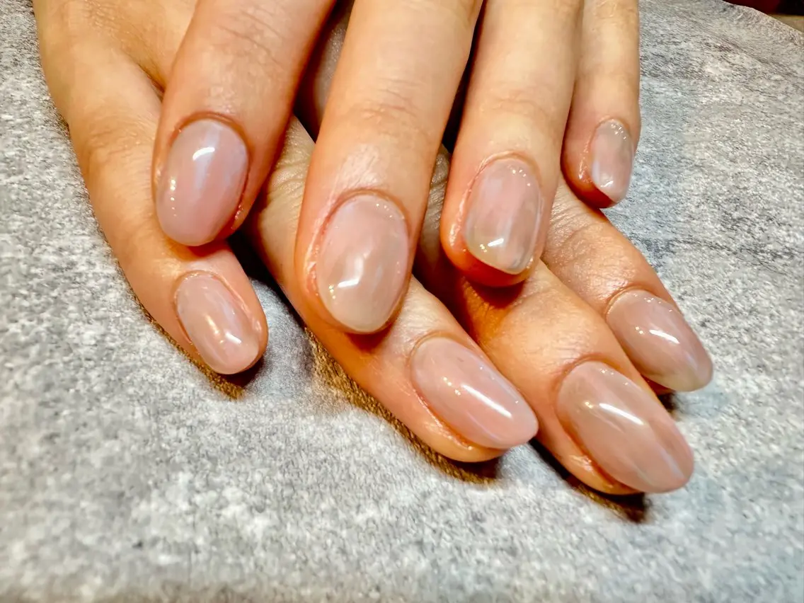 ネイル ブルー ピンク NISHIOKA FUKUMIのネイルデザイン