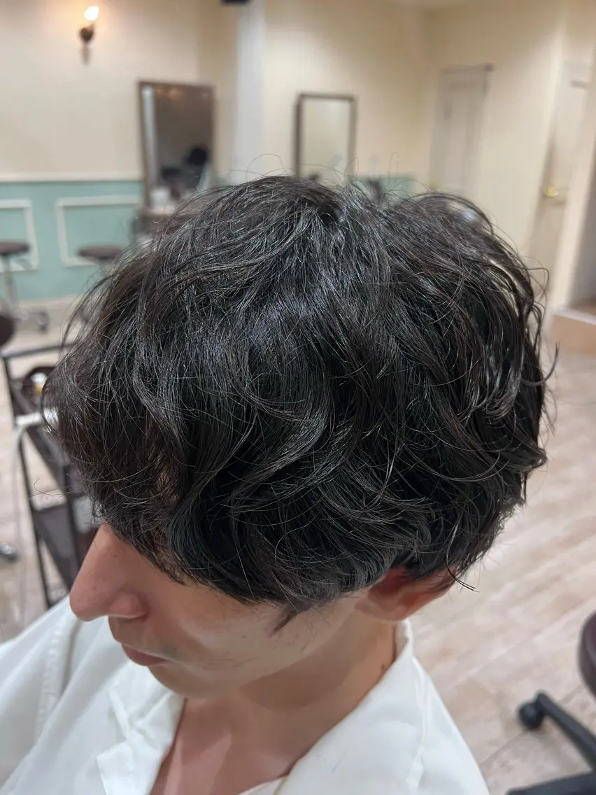パーマ メンズ メンズパーマ 髪質改善 ニュアンスパーマ 新越谷noble店長 松本拓也▶◀*.のヘアスタイル