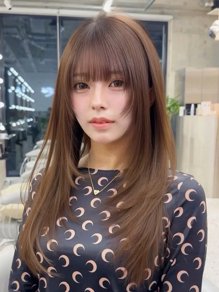 ロング カラー ヘアアレンジ ベージュカラー ブリーチ 透明感カラー ブリーチなしカラー 髪質改善 【博多髪質改善】 吉村 清志のヘアスタイル