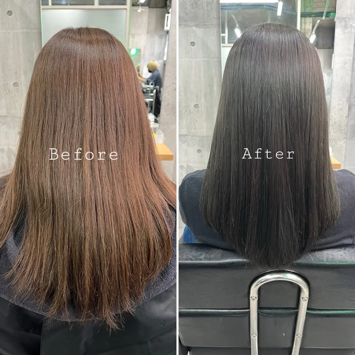 ミディアム カラー カット ヘアカラー トリートメント 🤲ヘッドスパ🤲 たにぐちあつし🤲のヘアスタイル