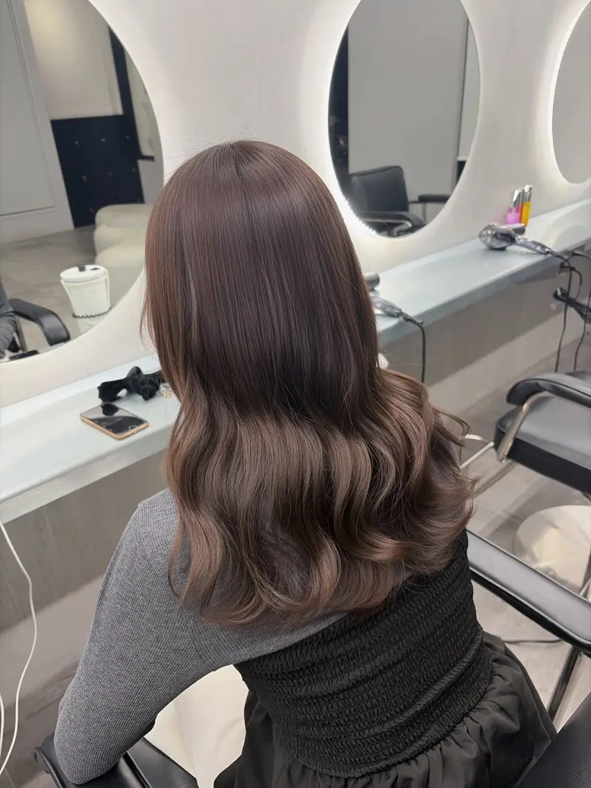 カラー ヘアカラー トリートメント ヘッドスパ ヘアセット 透明感/グレージュ/ ベージュ/るな🪽のヘアスタイル