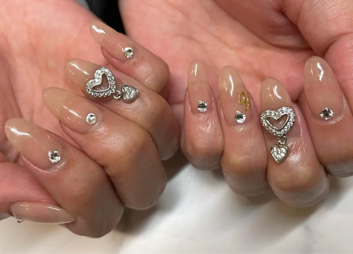 ネイル クリアネイル ジェルネイル スカルプネイル ハンドネイル pro.M chiharuのネイルデザイン