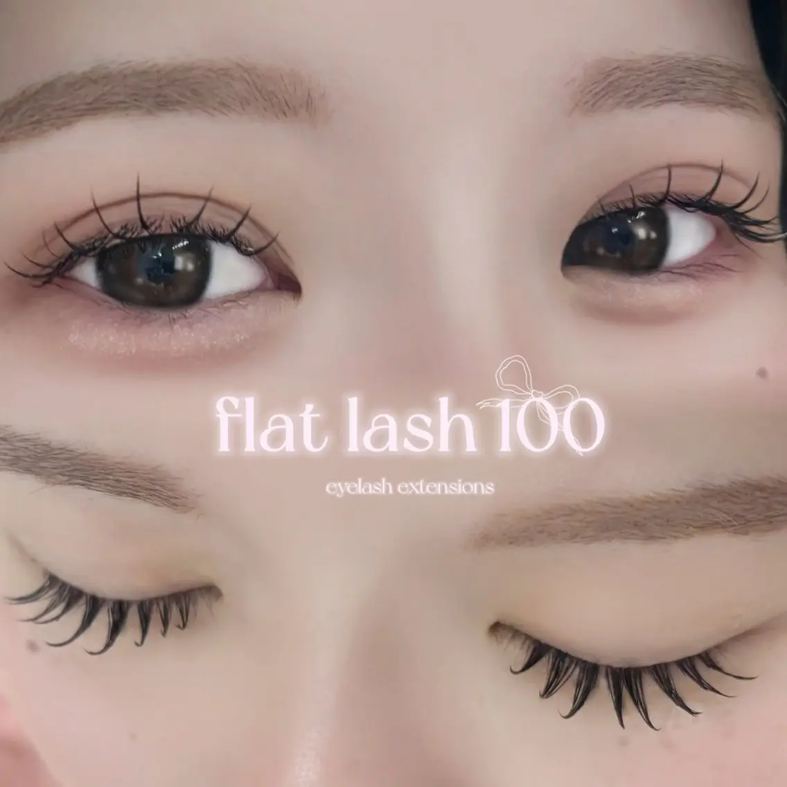 【3名様限定✨】Wフラットラッシュ100束モデル🎀(オフ代別途+550円)⚠️指導有の施術ですの写真