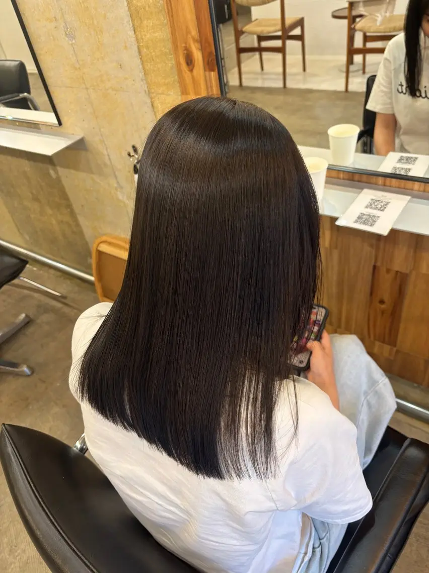 ロング カラー ヘアカラー トリートメント 石井 太陽のヘアスタイル