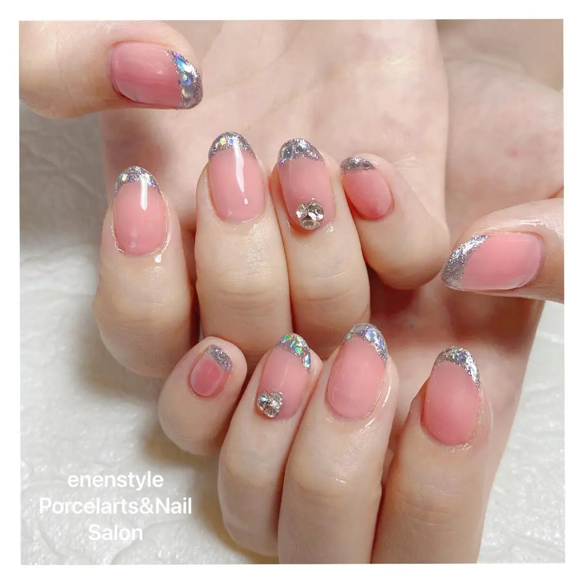 ミディアム ネイル 🐾enen style 🐾のネイルデザイン