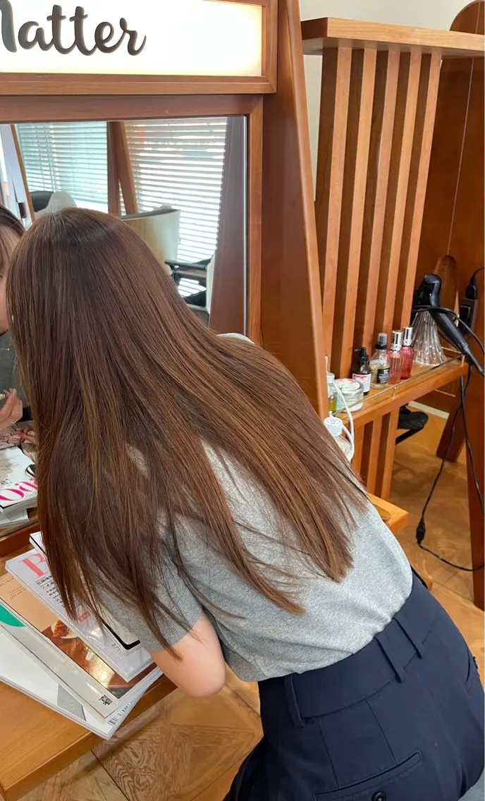 【ケア縮毛矯正＋カット＋OIトリートメント】の写真