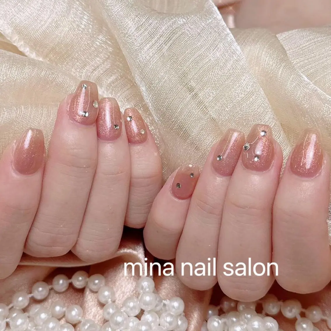 🎀【Hand】初回ソフトジェルオフ無料ケア込み70分ワンカラー+スートンつけ放題🎀の写真