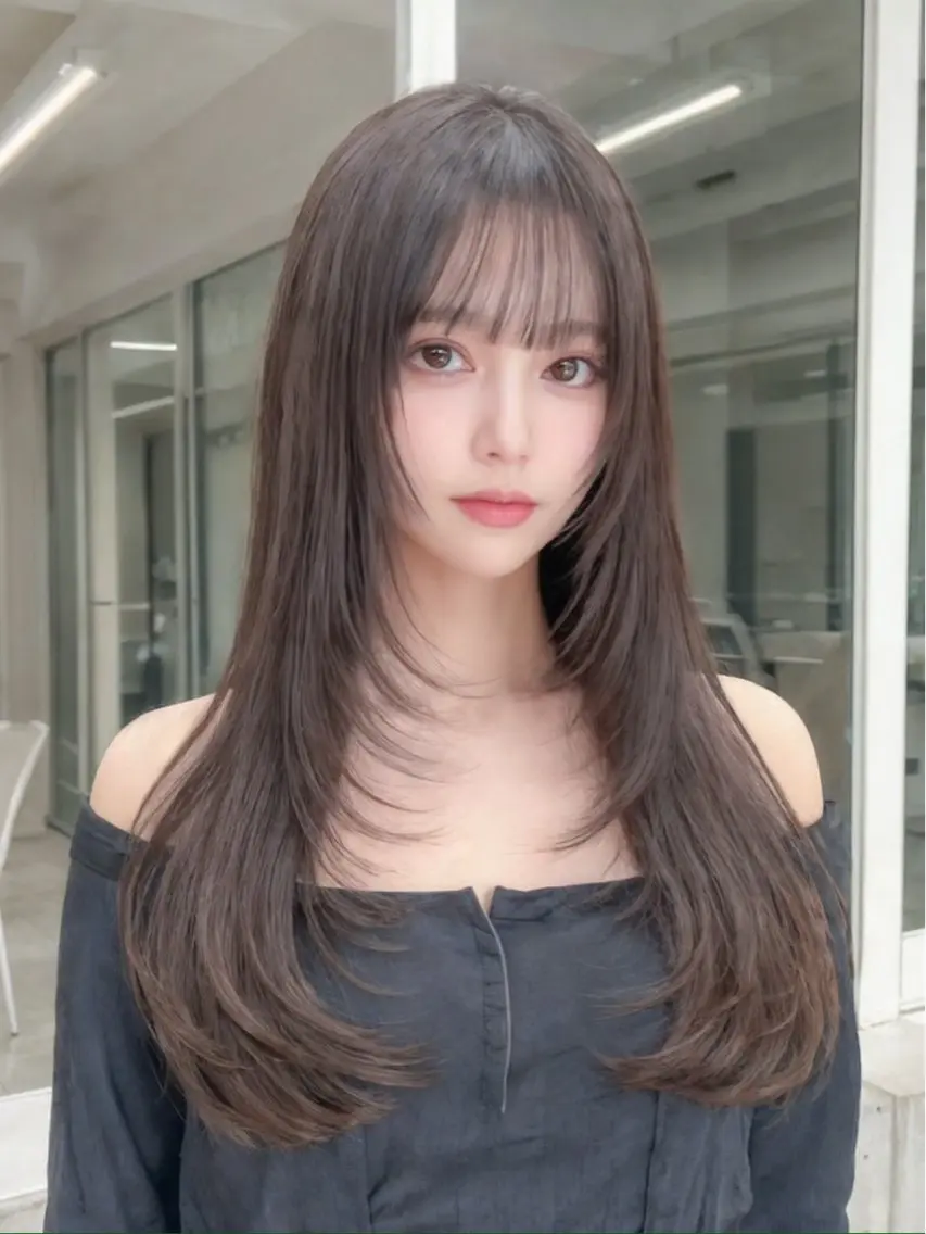 韓国風カット💇♀️(シャンプー、スタイリング込)の写真