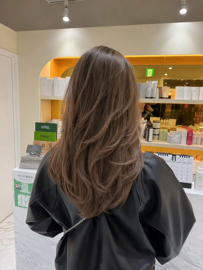 セミロング カラー ヘアアレンジ 韓国風ヘア レイヤーカット 小顔カット カット ヘアカラー トリートメント 髪質改善特化 🫧松野力也のヘアスタイル