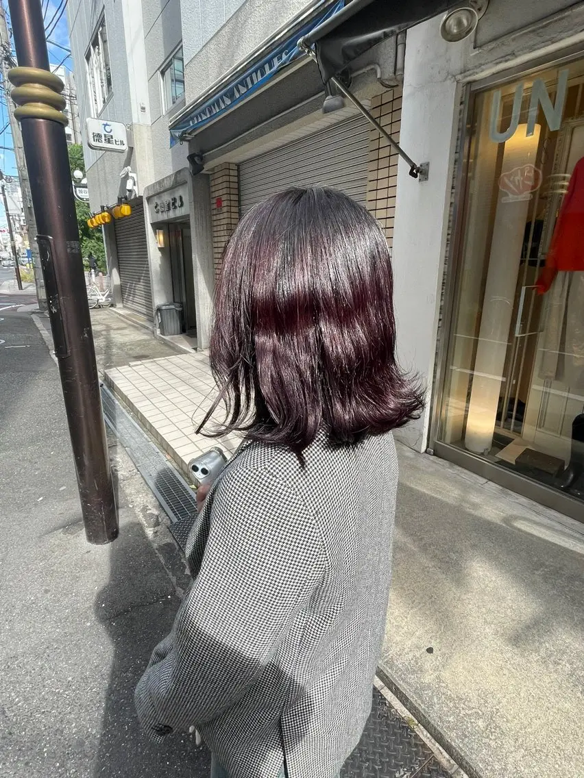 ミディアム カラー 聖羅/ワンホンヘア /艶カラーのヘアスタイル