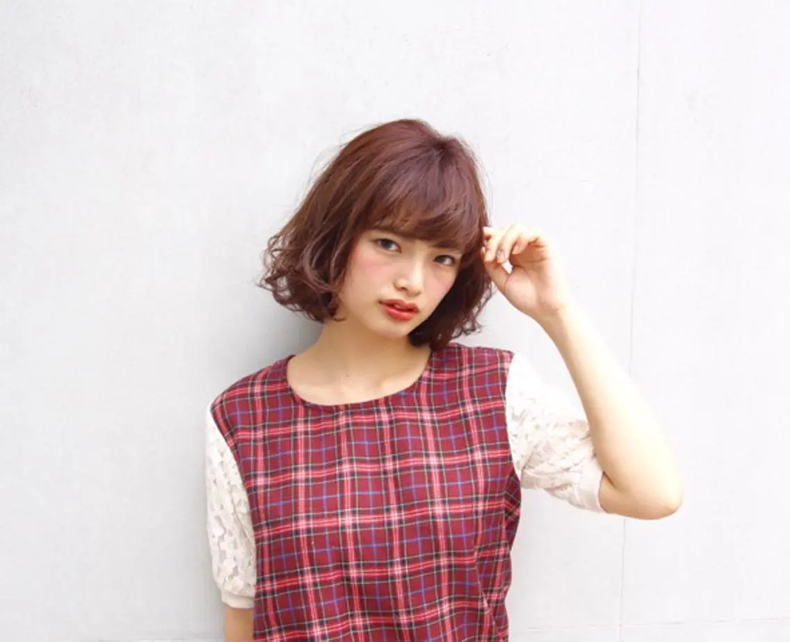 ショート カラー パーマ 田名網 誠司のヘアスタイル