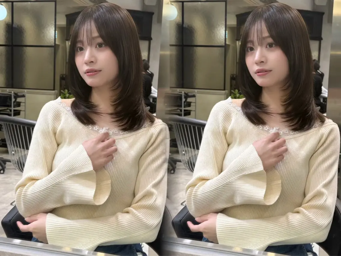 ショート カラー カット 縮毛矯正 トリートメント 🦋韓国風レイヤー/ 艶髪矯正🦋凛太郎のヘアスタイル