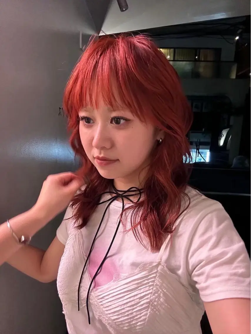 ミディアム ヘアカラー 山本 あのんのヘアスタイル