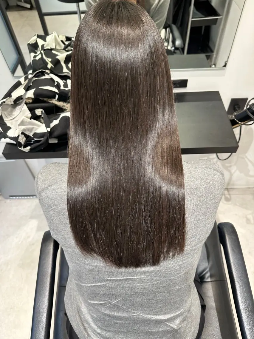 ロング カット 縮毛矯正 トリートメント 縮毛矯正/髪質改善 コヤマのヘアスタイル
