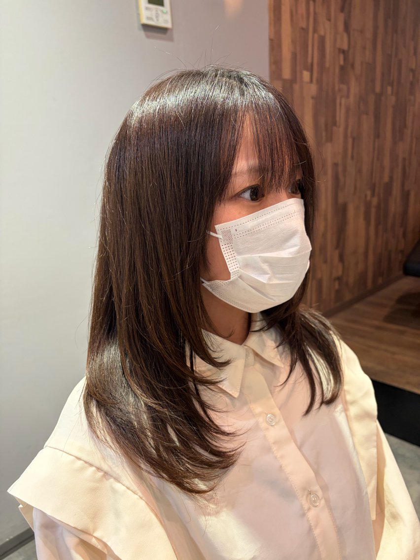 ミディアム カット カットモデル RURUのヘアスタイル