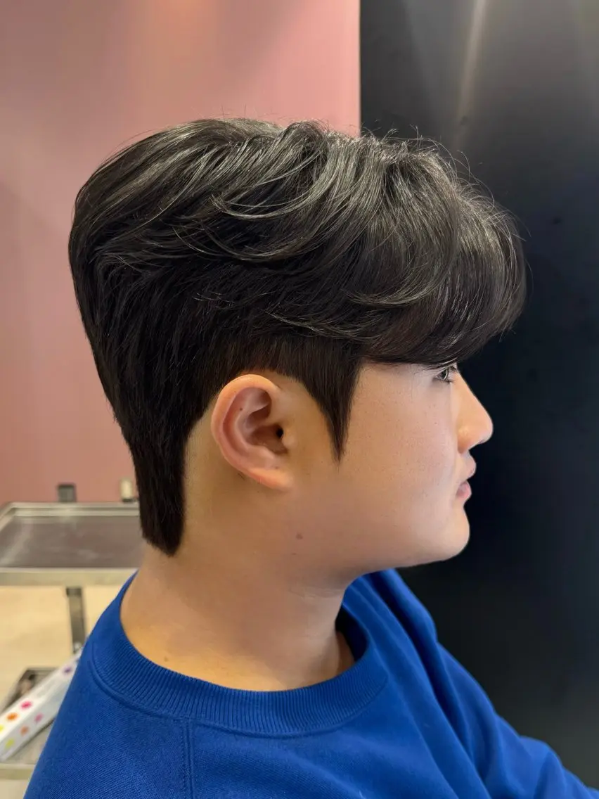 メンズ カット パーマ 韓国式ダウンパーマ 🇰🇷櫻井健のヘアスタイル