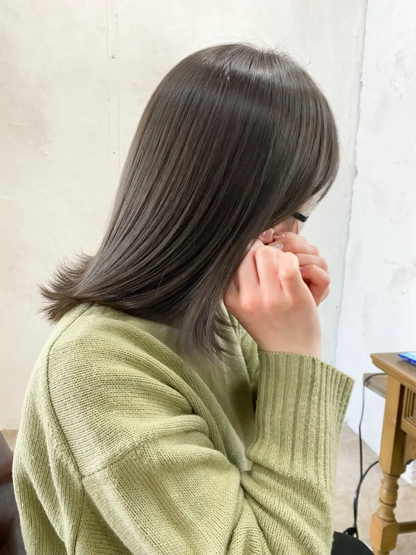 平日限定◎似合わせ小顔カット＋透明感カラー＋TOKIO無料🌸超音波ケアで乾燥知らずの艶髪へ✨究極の髪質改善が¥9800の写真