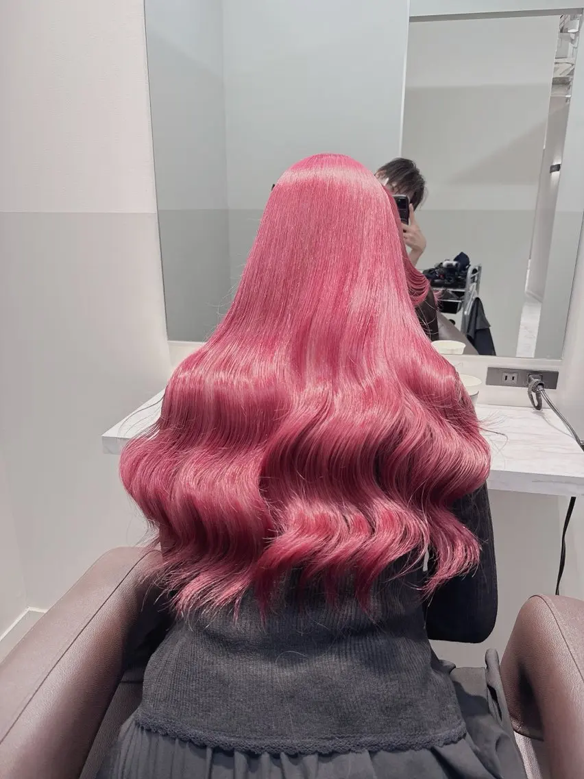ロング カラー ヘアアレンジ キッズ ヘアカラー トリートメント ブリーチの髪様 MASATOのヘアスタイル