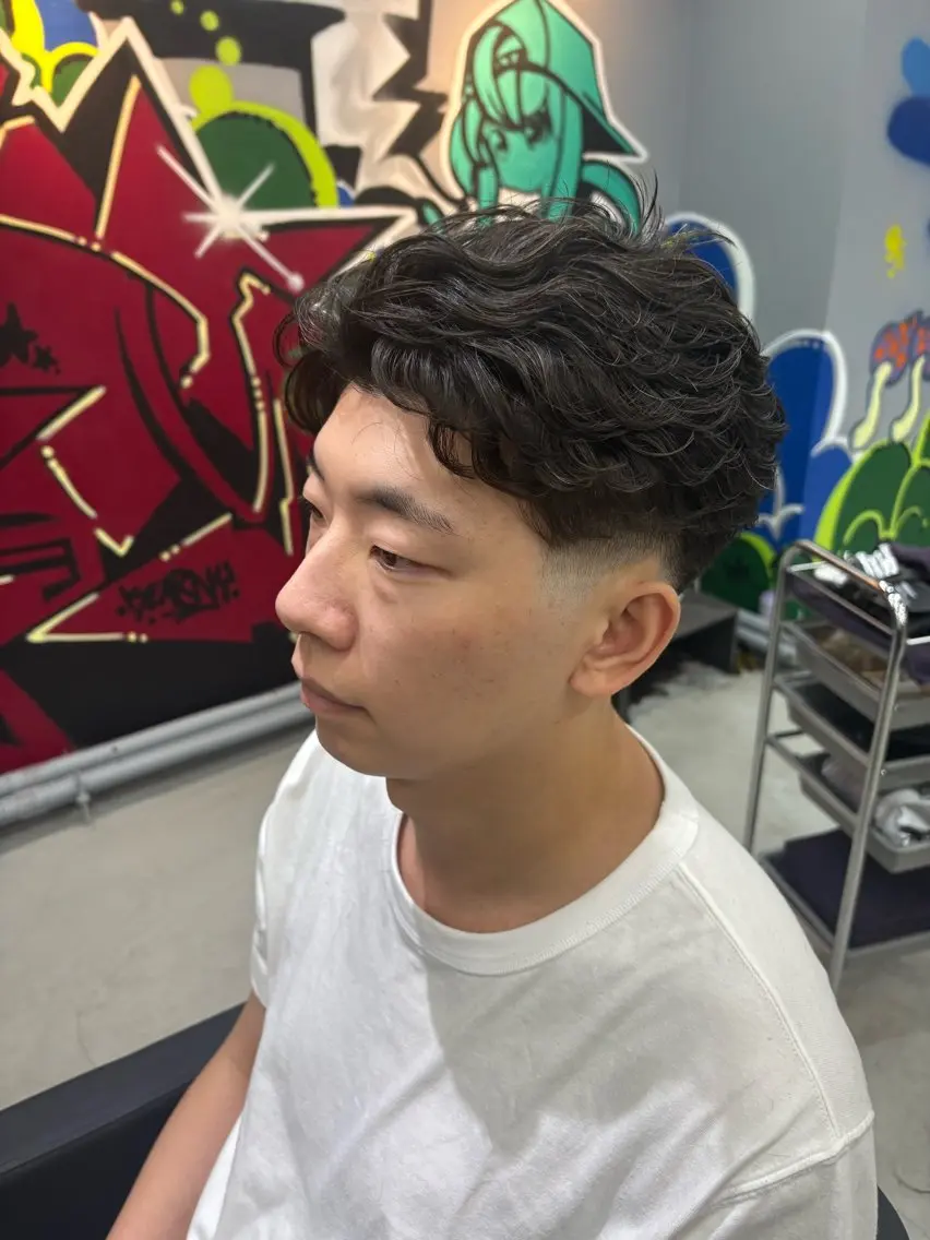 パーマ メンズ keany錦糸町 ハセベユウのヘアスタイル