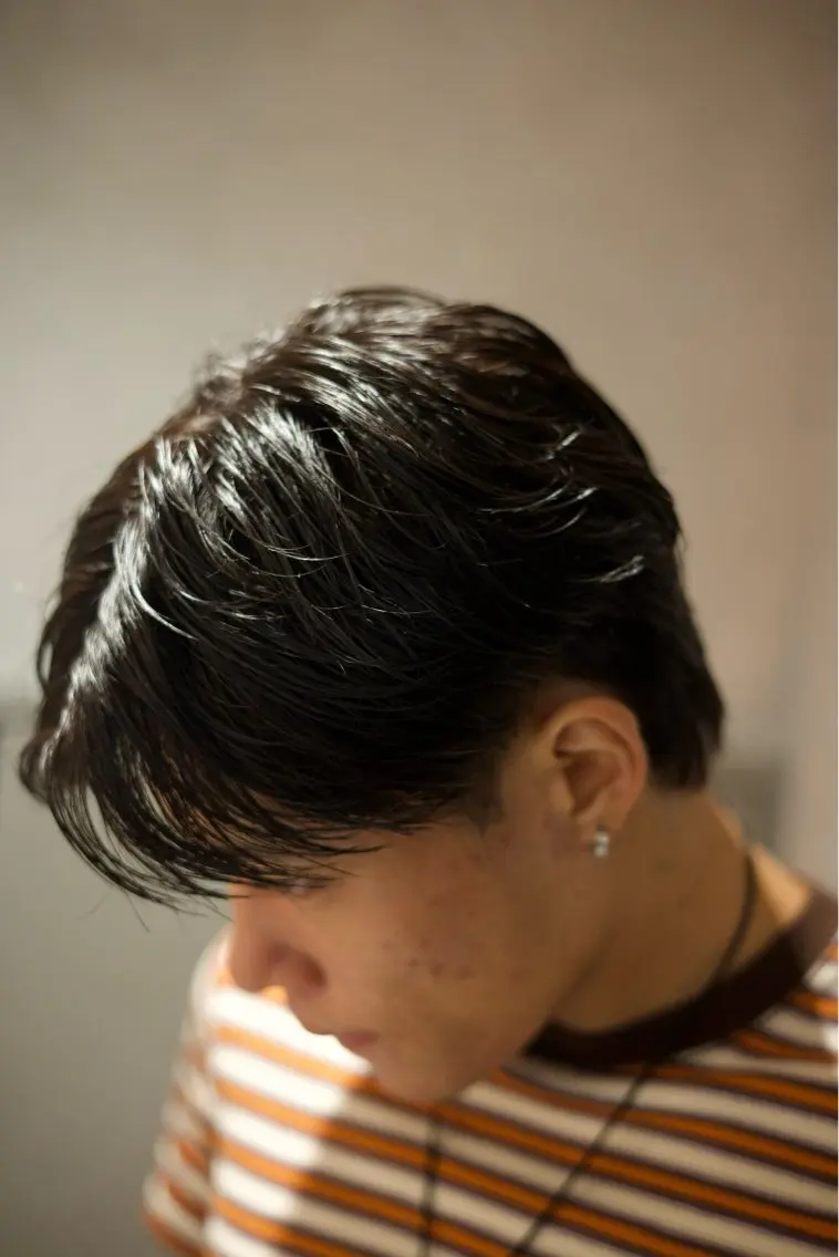 【超時短簡単セット】メンズカット➕ニュアンスパーマ➕の写真