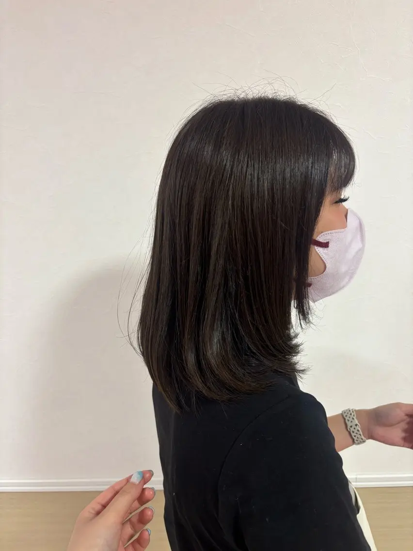 ミディアム アッシュ アッシュブラウン ショート・ボブ✨南 津麦のヘアスタイル