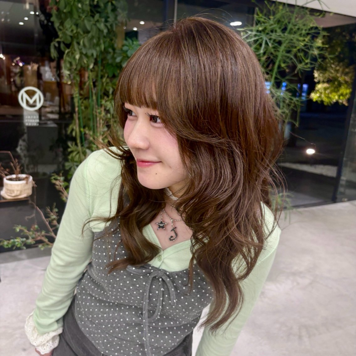 ロング カラー ヘアカラー 二次元ウルフ🍒 ボルドーカラー愛希子のヘアスタイル