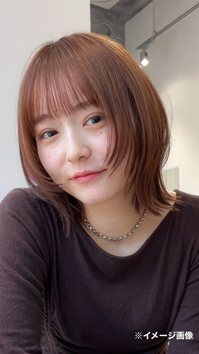 切りっぱなしボブ＋顔周りレイヤーカットモデル✨の写真